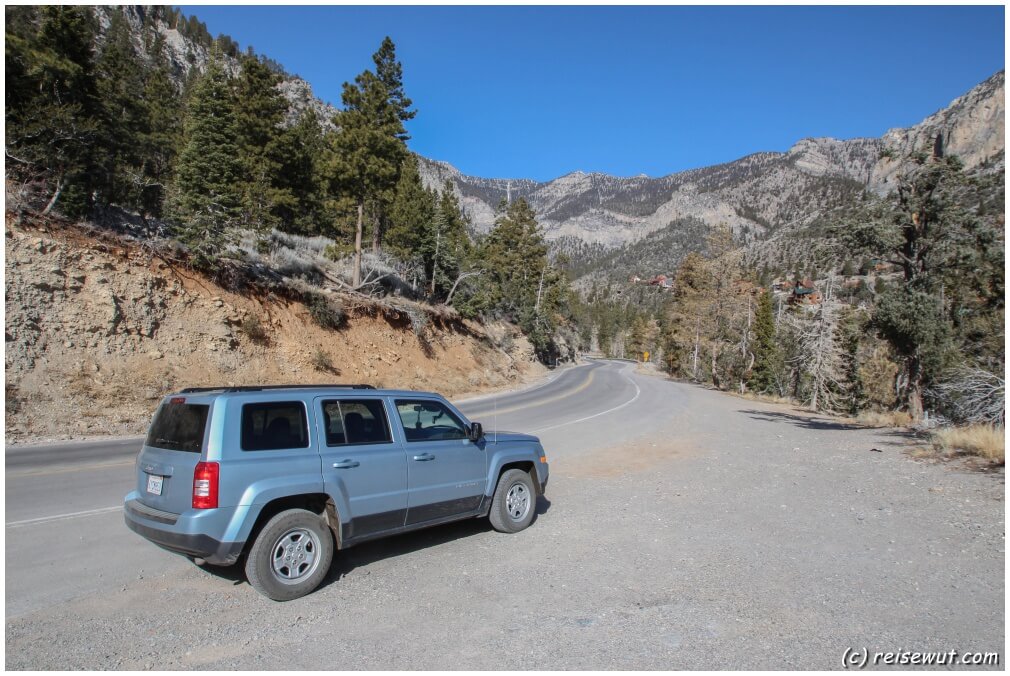 Die Straße durch die Spring Mountains ist traumhaft schön zu fahren