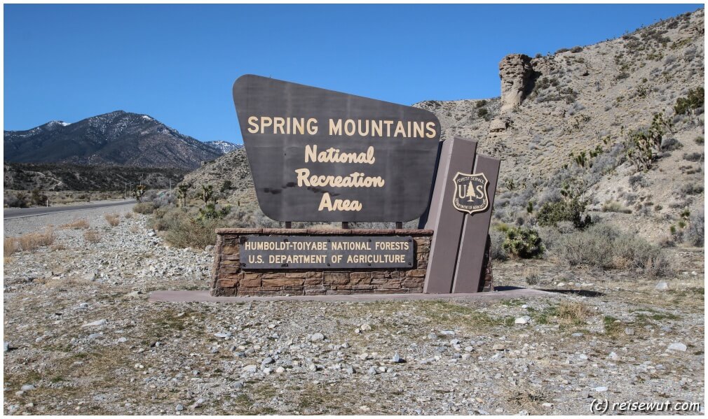Hier bin ich richtig ... auf geht es in die Spring Mountains National Recreation Area