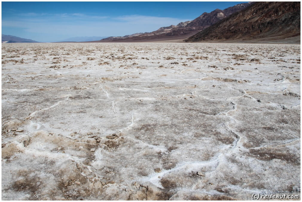 Salzkristalle bei Badwater