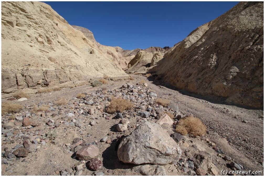 Der Wash durch den Golden Canyon