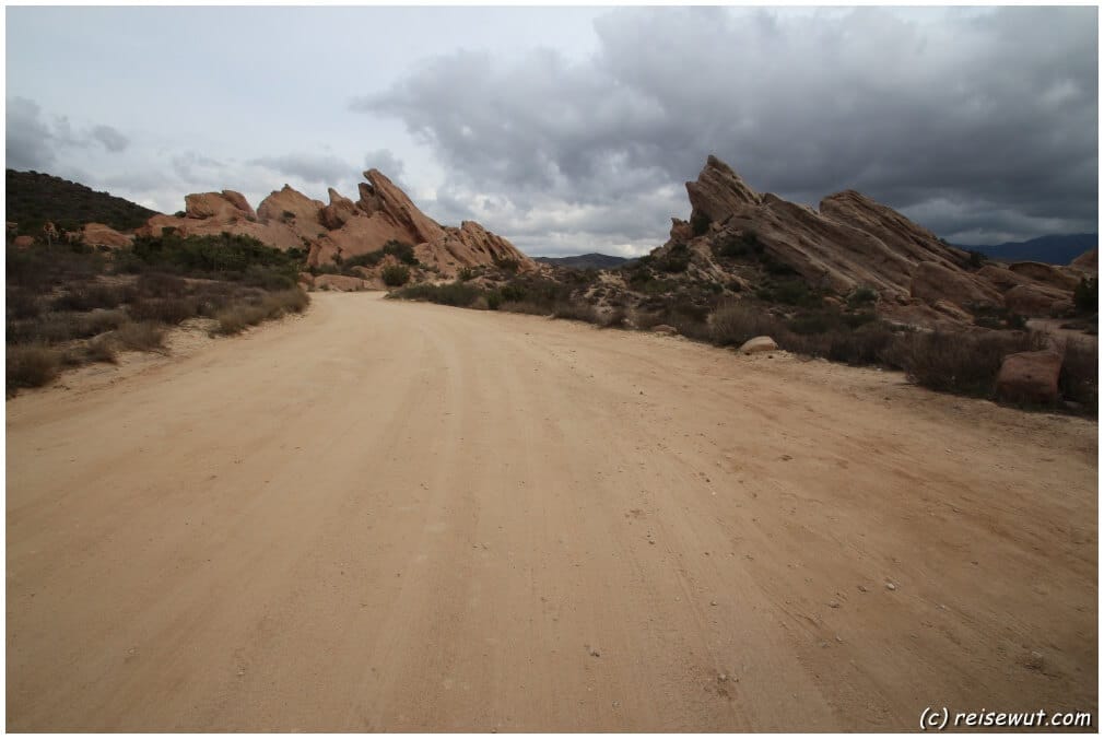 Kurz hinter der Einfahrt in den Vasquez Rocks Country Park