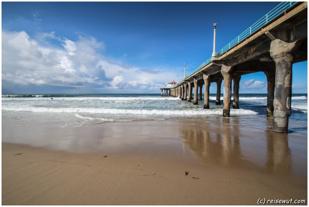 Manhattan Beach Pier von unten