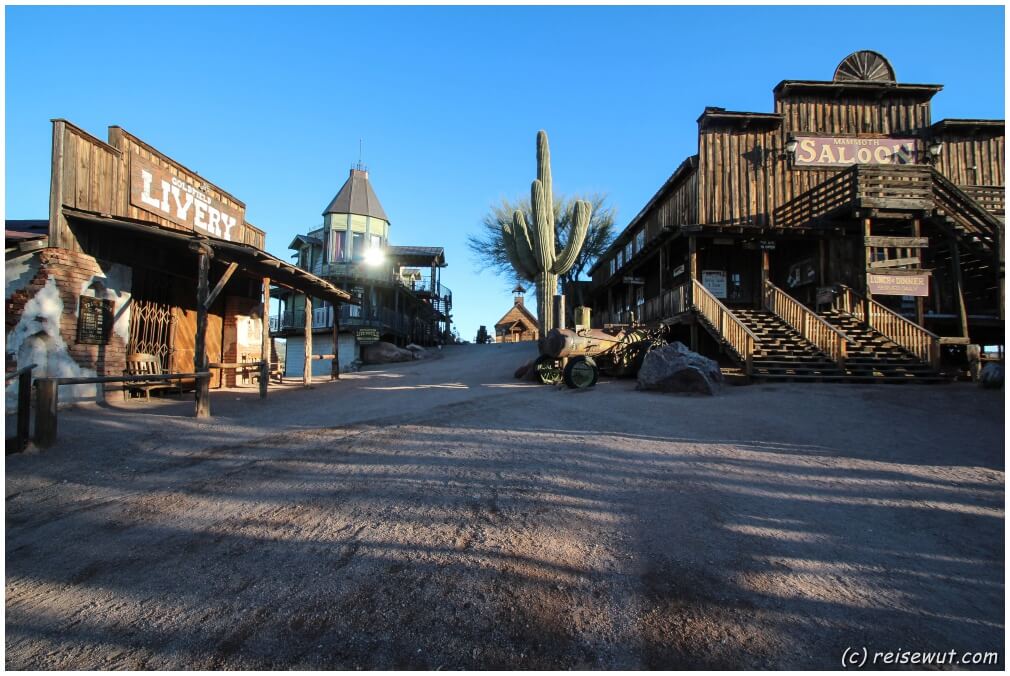 Goldfield, an diesem Morgen fast schon eine echte "Ghost Town"