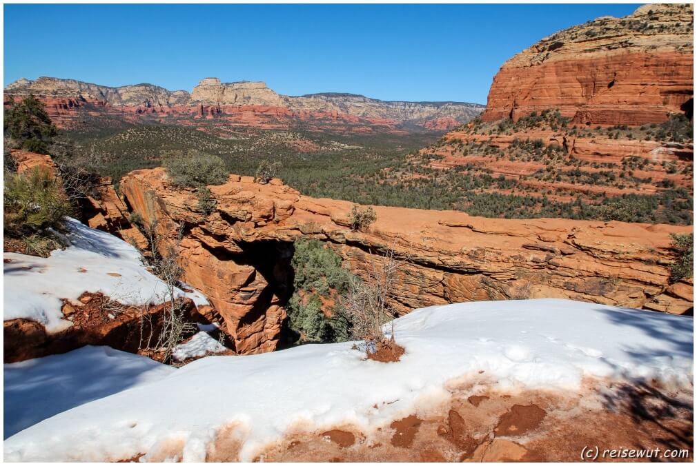 Da ist sie: Die sehr fotogene Devils Bridge bei Sedona