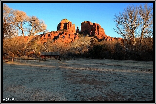 Sonnenuntergang bei Red Rock Crossing