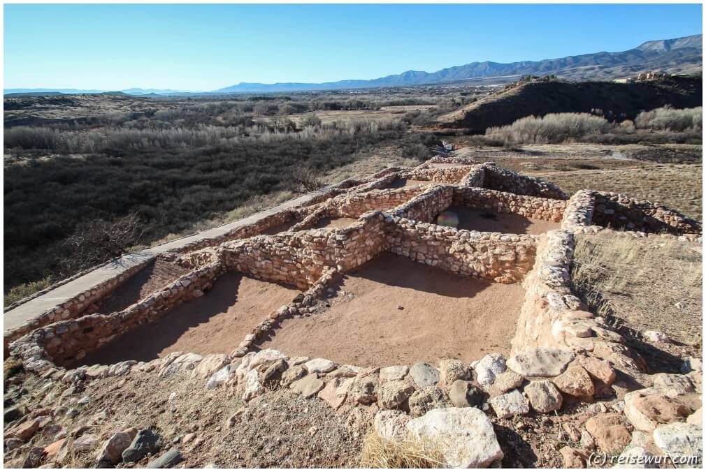 Verfallene Ruinen im Tuzigoot National Monument