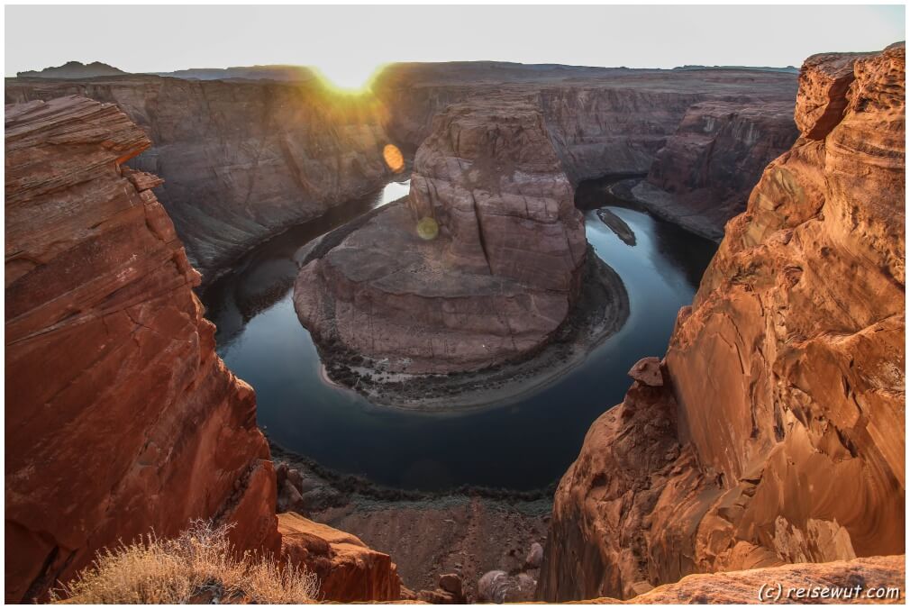 Horseshoe Bend zum Sonnenuntergang