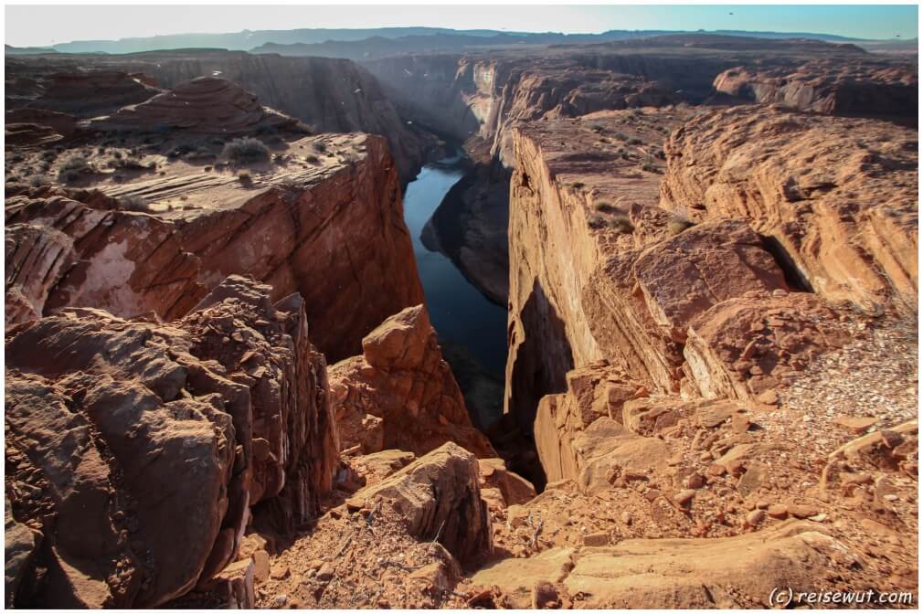 Blick ins Tal beim Horseshoe Bend