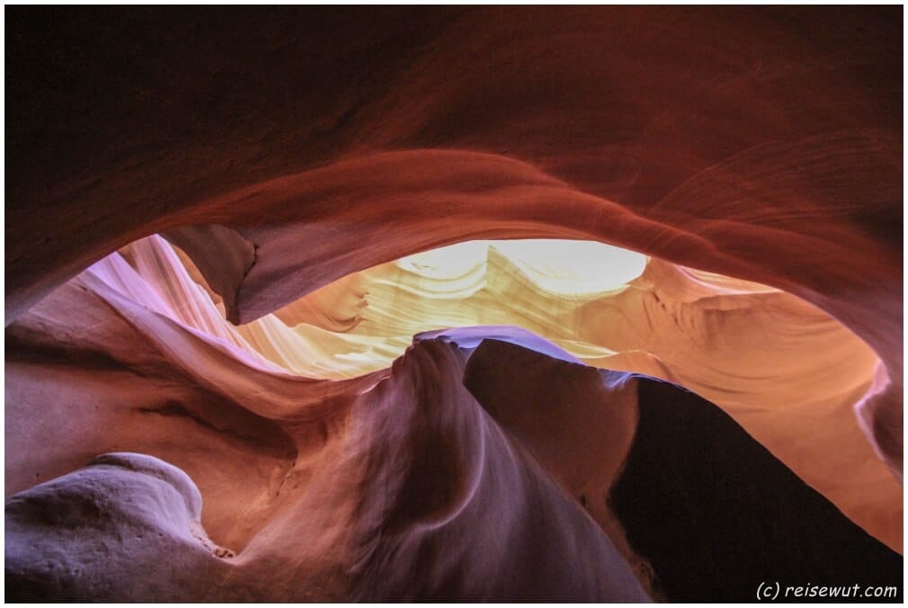 Formation "The weird corner" im Lower Antelope Canyon