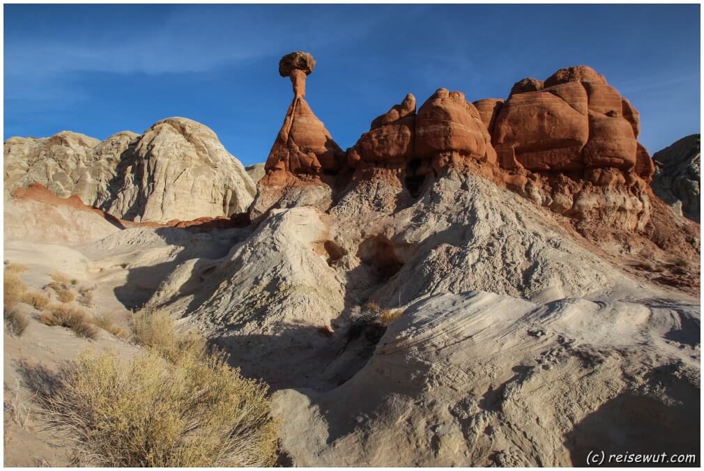 Der Namensgebende Hoodoo der Toadstool Hoodoos