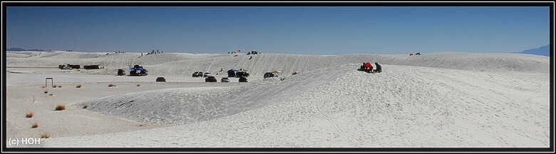 Massenflucht aus der Stadt hin nach White Sands ...