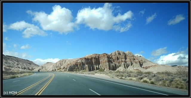 Zufahrt zum Red Rock Canyon State Park