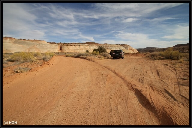 "Parkplatz" zum Trailhead der Nautilus