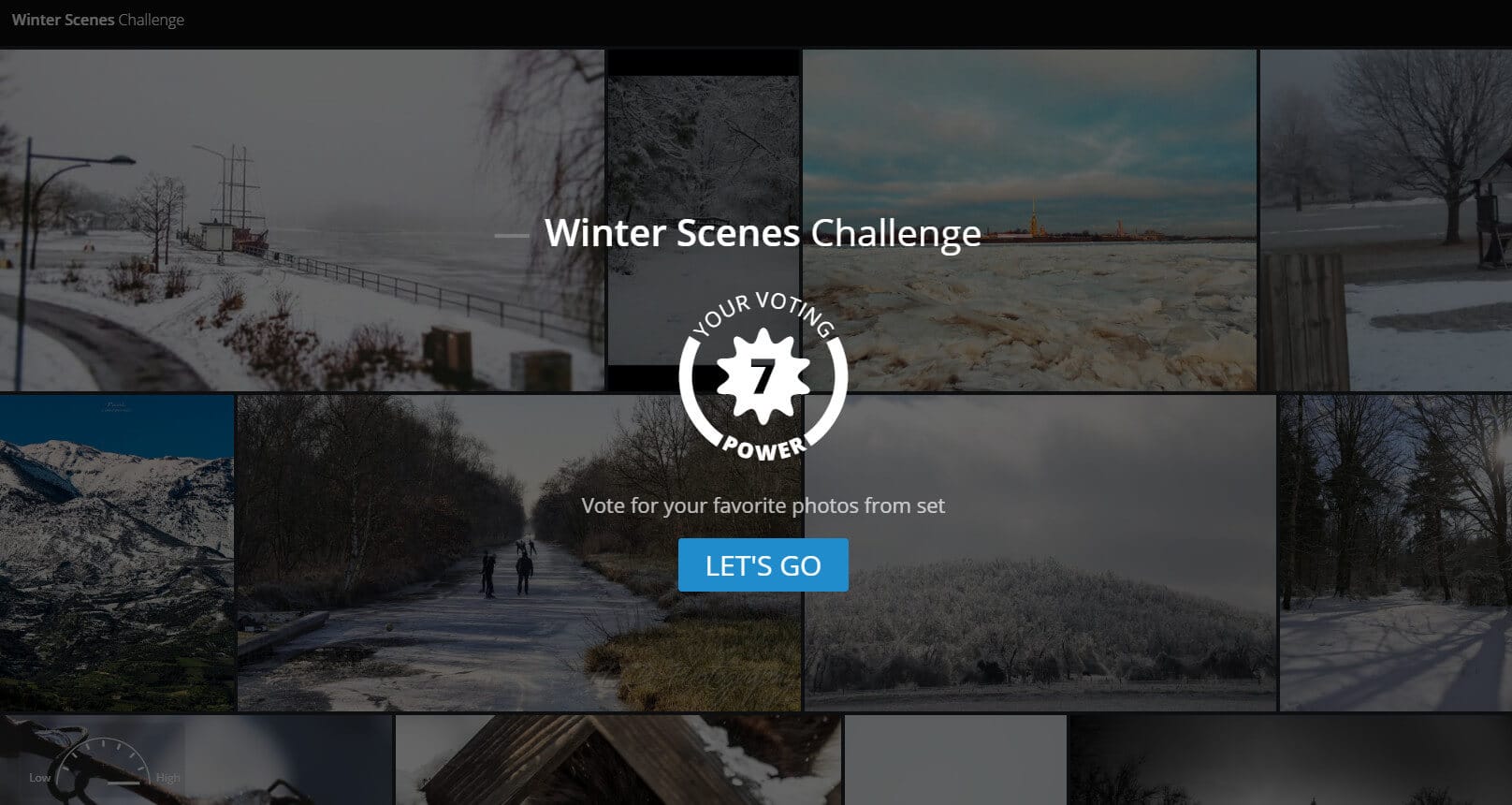 Das Voting fürs Thema Winterlandschaften