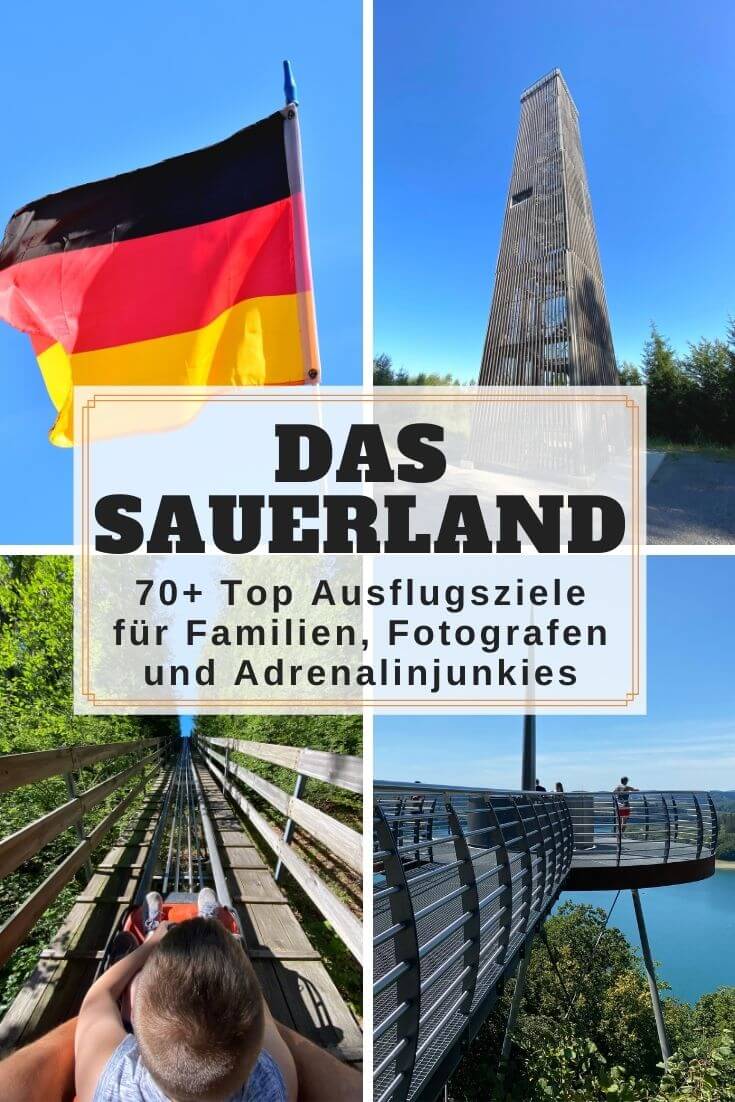 Ausflugsziele im Sauerland - Pinterest Pin