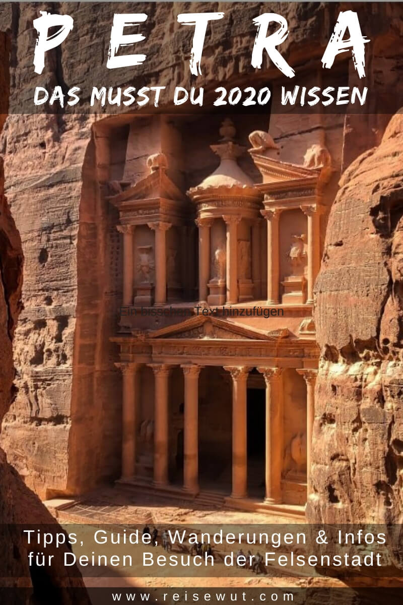 Petra Jordanien - Pinterest Pin