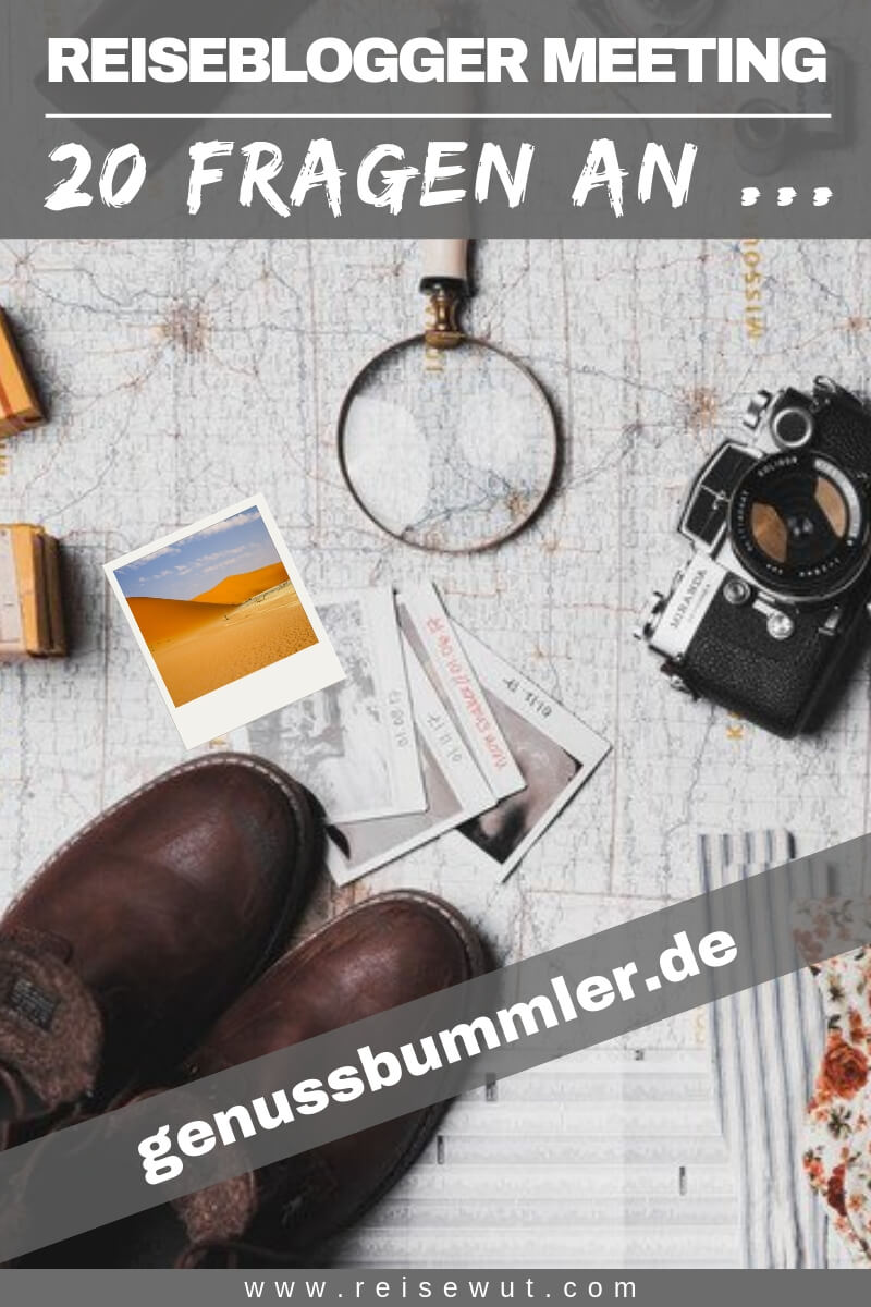Reiseblogger Meeting genussbummler - Pinterest Pin