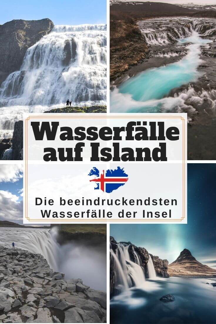 Wasserfälle in Island | Pinterest Pin