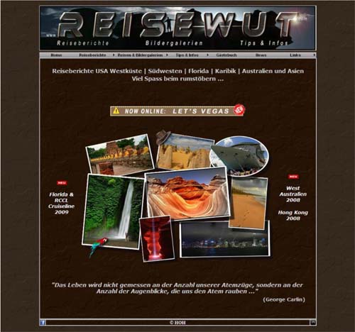 Reisewut im Jahre 2009