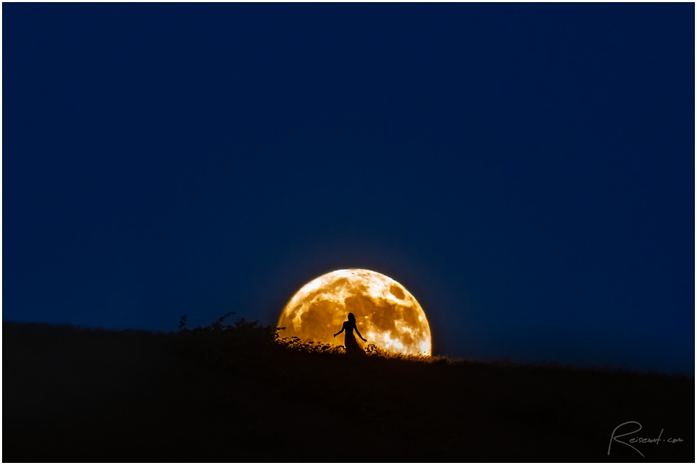 Mondaufgang mit Natasha im Mond