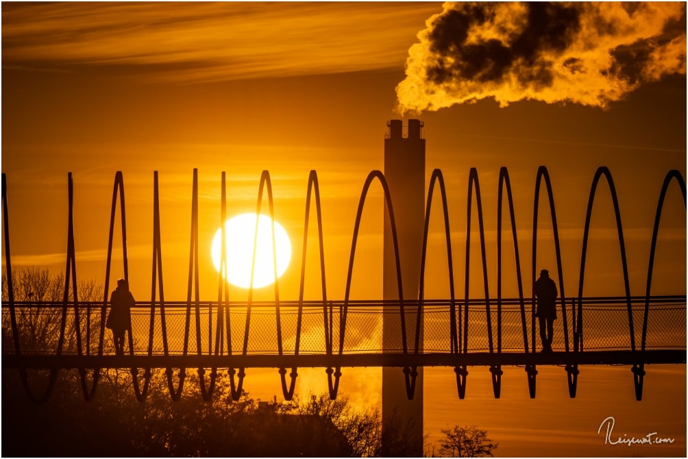 Sonnenuntergang hinter Slinky Springs to Fame
