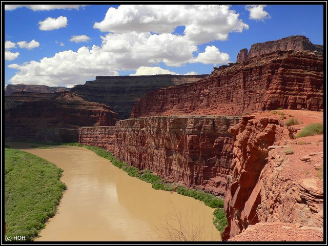 Ein Aussichtspunkt in den Canyon hinein