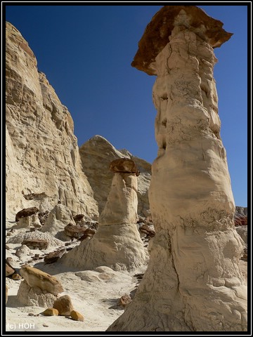 Weisse Toadstool Hoodoos