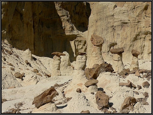 Weisse Toadstool Hoodoos