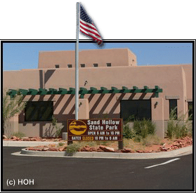 Eingang vom Sand Hollow State Park