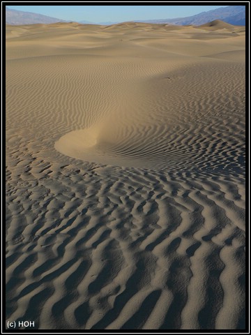 Mesquite Sand Dunes am frühen Morgen