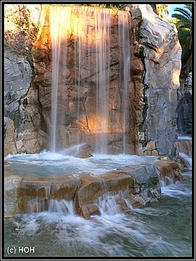 Wasserfall beim Mandalay Bay