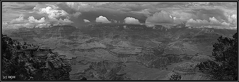 Grand Canyon Panorama s/w