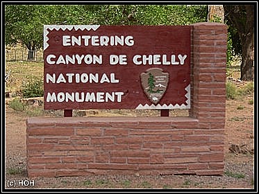 Entering Canyon de Chelly ... "nur" ein National Monument