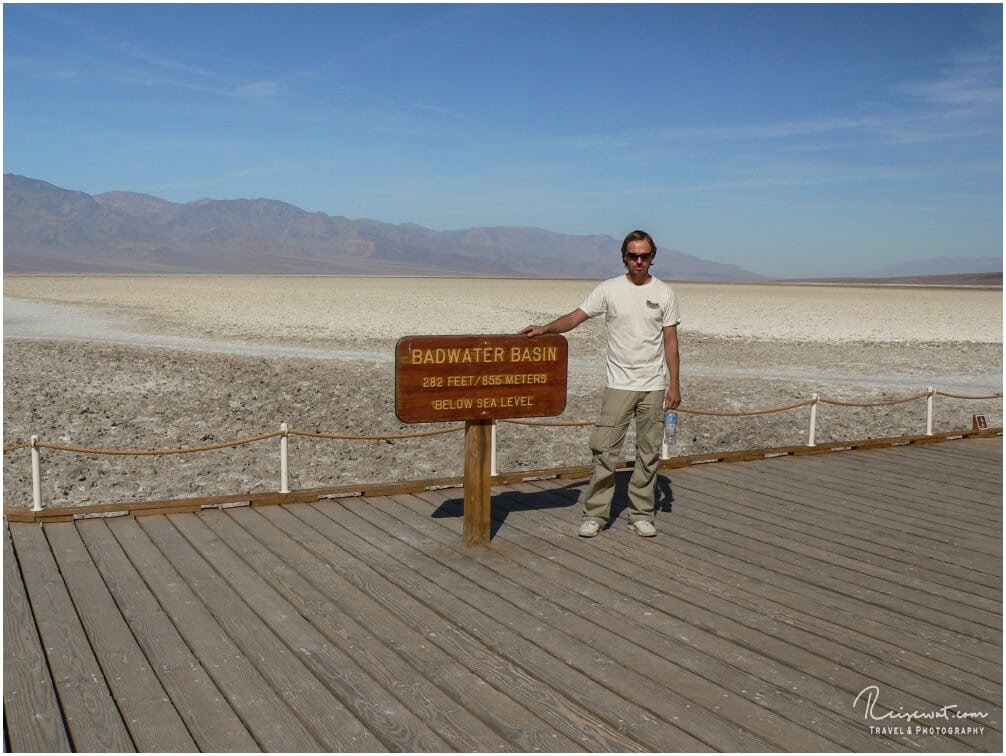 Das obligatorische Beweisfoto, was in Badwater so ziemlich jeder macht