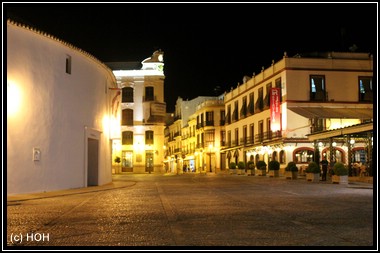 Plaza de Torros de Ronda am Abend