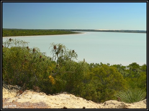 Der heute nicht so pinke Lake bei Esperance