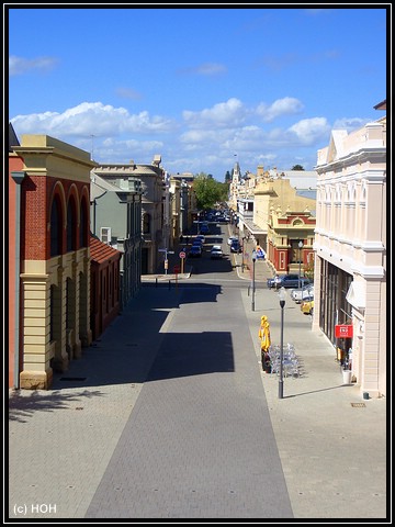 Blick vom Round House zur High Street