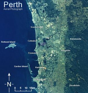 Satellitenbild von Perth