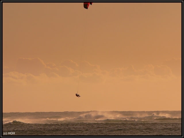 Kitesurfer am Point Moore