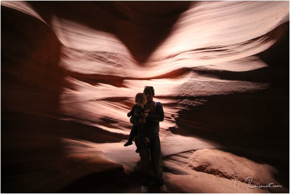 Für die perfekte Form der Engelsflügel waren wir damals leider ein wenig zu spät im Canyon