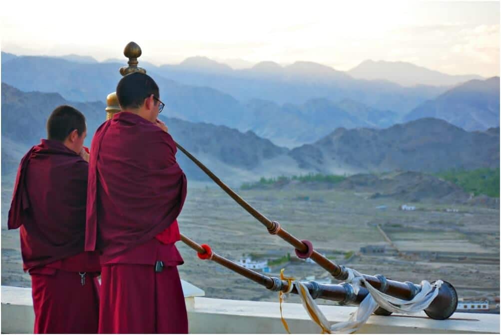 Morgengebet im Thiksey Kloster in Ladakh - (c) Marion Schäfer