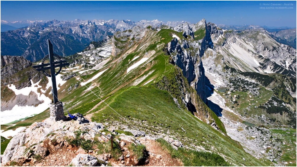 Am Gipfel der Rofanspitze im Tiroler Rofangebirge - (c) Horst Gassner