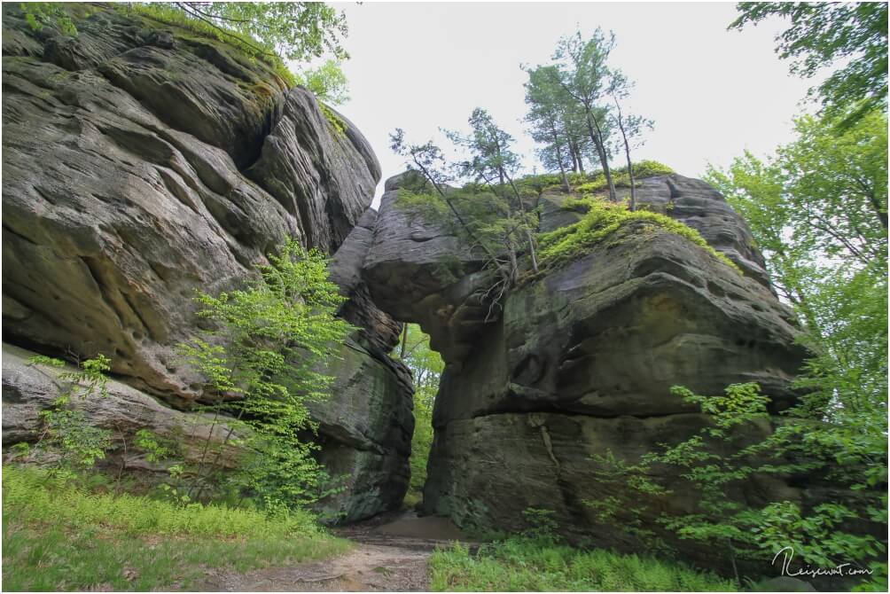 Rock City hat unter anderem diesen beeindruckenden Felsen zu bieten