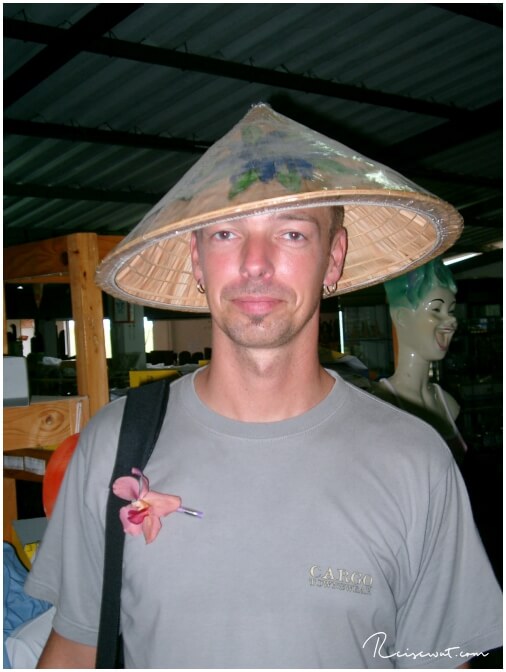 Stylische Hütchen gibt es in Thailand