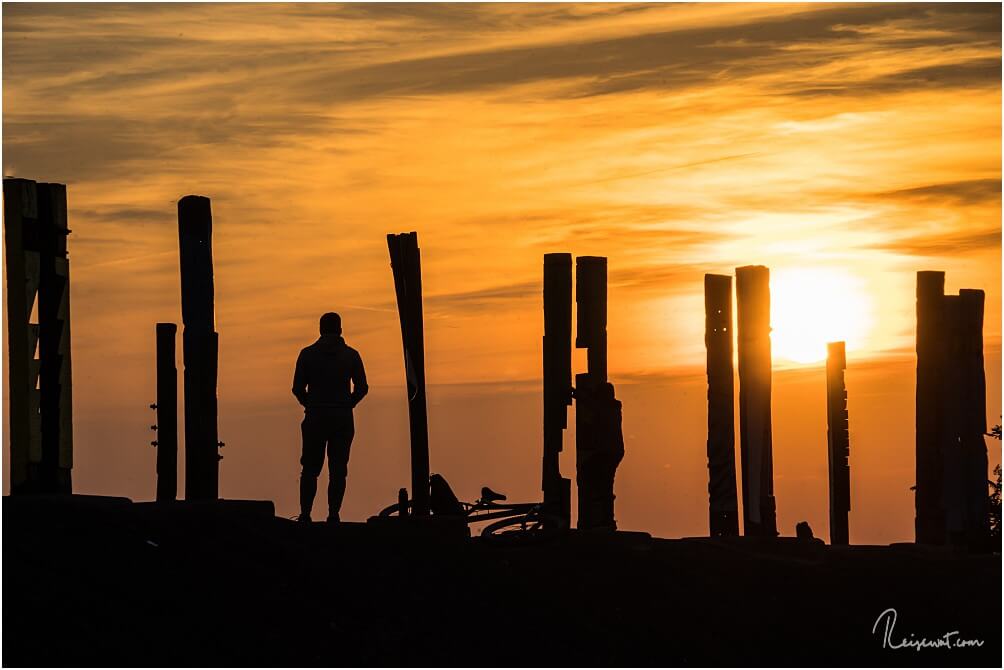 Gerade zum Sonnenuntergang kann man beim fotografieren schön mit Licht und Schatten spielen