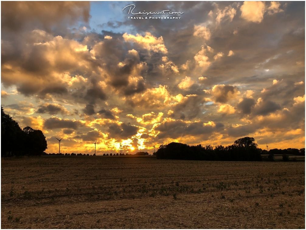 Sonnenuntergang mit HDR Funktion der iPhone Kamera aufgenommen