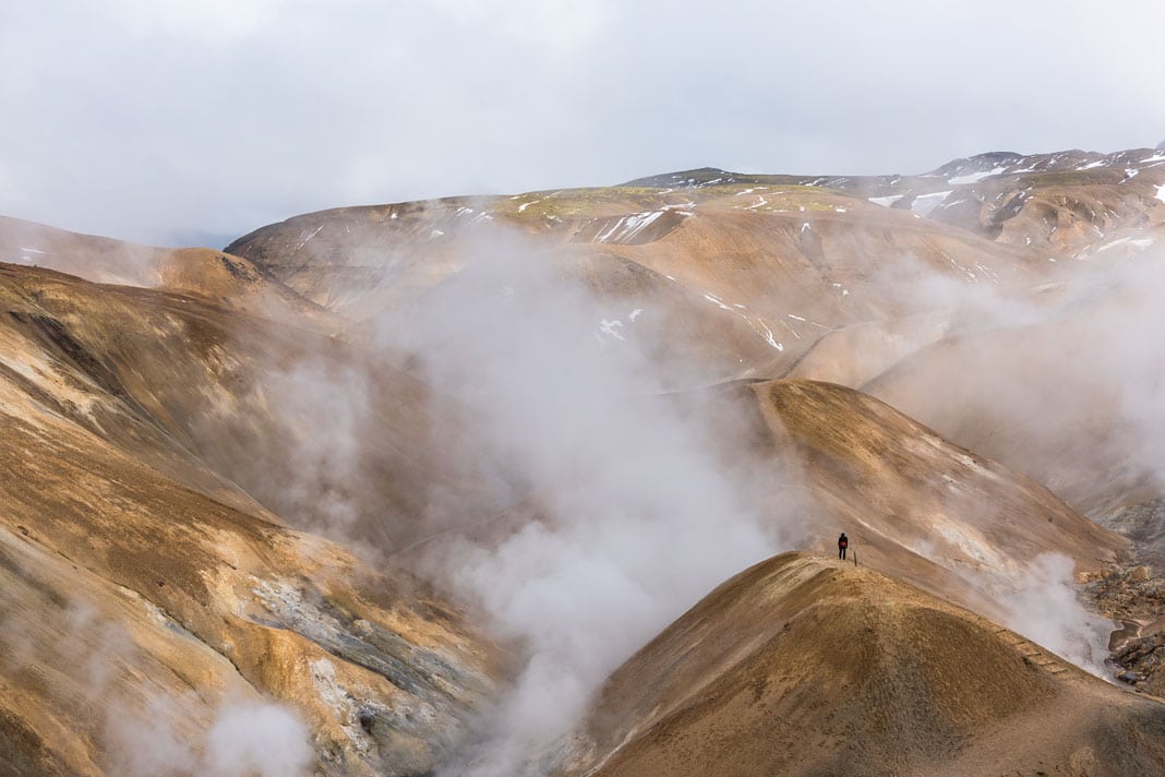 Landmannalaugar im westlichen Hochland ist noch relativ "leicht" mit einem 4x4 Fahrzeug zu erreichen