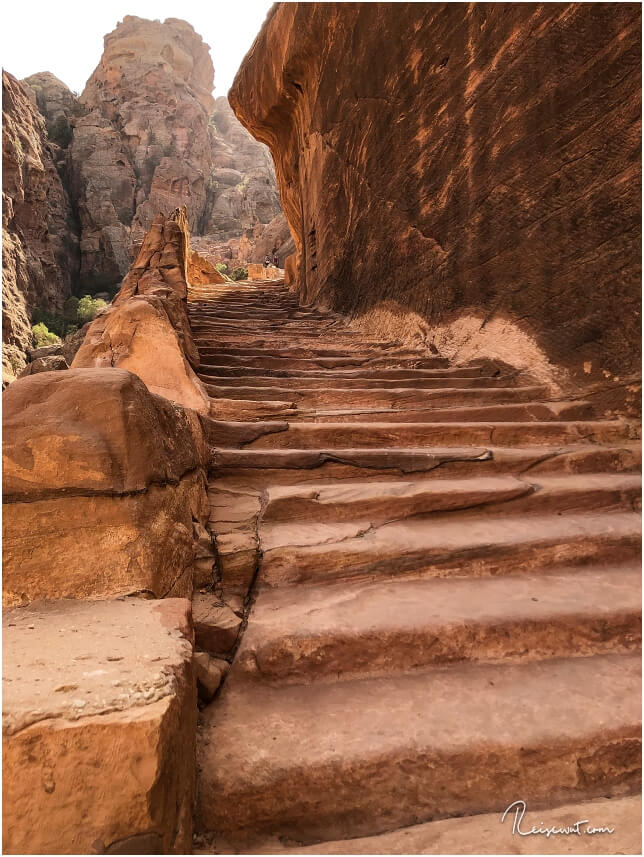 Der untere Teil des Al-Kubtha Trails, oder auch Indiana Jones Trail