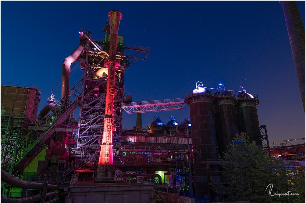 Eindrücke vom nächtlichen Landschaftspark-Duisburg