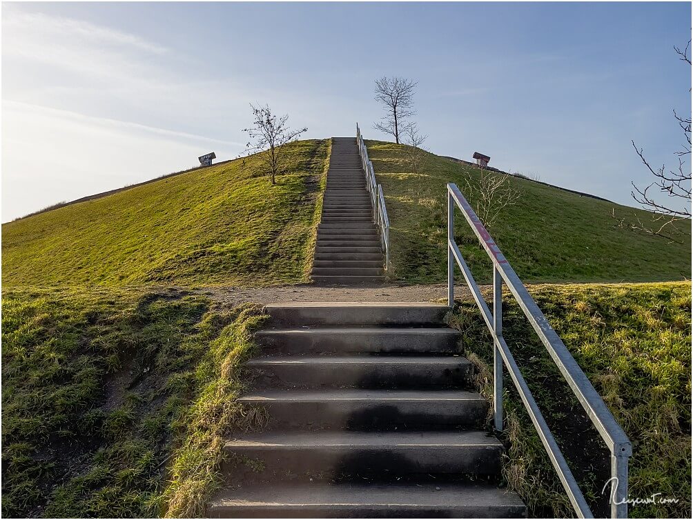 Der obere Bereich der Treppe, jetzt ist es fast geschafft